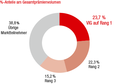 Marktanteile der größten Versicherungsgruppen – Österreich (Ringdiagramm) Marktanteile der größten Versicherungsgruppen – Österreich (Ringdiagramm)