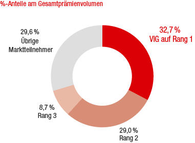 Marktanteile der größten Versicherungsgruppen – Tschechische Republik (Ringdiagramm) Marktanteile der größten Versicherungsgruppen – Tschechische Republik (Ringdiagramm)