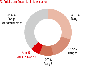 Marktanteile der größten Versicherungsgruppen – Polen (Ringdiagramm) Marktanteile der größten Versicherungsgruppen – Polen (Ringdiagramm)